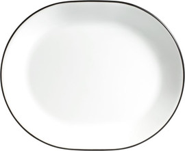 Corelle מגש אובלי 31 ס"מ פס שחור קורנינג, תוצרת ארה"ב