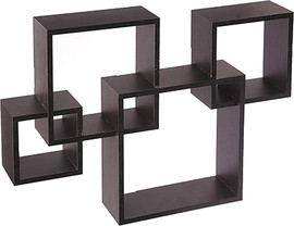 HOME&MORE מדפי נוי מצטלבים "קוביה" | Cube Lux Intersect