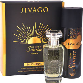 JIVAGO גולדן סנרייז סט א.ד.פ + דאודורנט אנטיפרספירנט לגבר