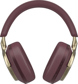 BOWERS & WILKINS אוזניות קשת אלחוטיות, ANC, גימור אלומיניום, בורדו דגם Px8 Royal Burgundy