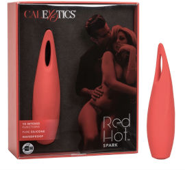 CalExotics ויברטור סיליקון רך עם 10 פונקציות רטט עוצמתיות במיוחד Red Hot™ Spark