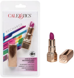 CalExotics ויברטור ליפסטיק סגול נטען - 10 מצבי רטט