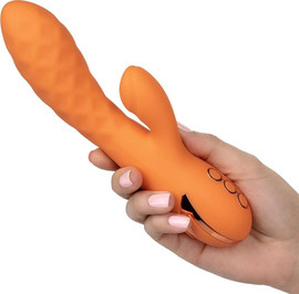 CalExotics ויברטור ארנב משולב מסיליקון היפולרגאני
