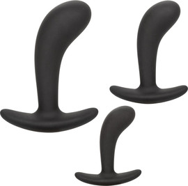 CalExotics סט 3 פלאגים אנאלים מסיליקון | Silicone Prostate Kit ,שחור