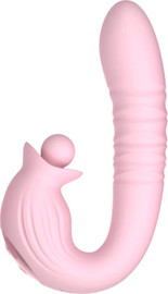 SOFTBERRY ויברטור לגירוי כפול - דחיפה פנימית וגירוי חיצוני