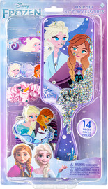 Disney פרוזן מארז אביזרי שיער ומברשת