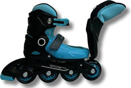 Grow רולר בליידס בטכנולוגיה ייחודית לנעילה מידה 30-33 דגם Flip UP Small צבע כחול