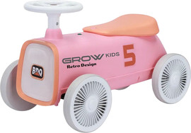 Grow בימבה רטרו עם גלגלים שקטים, אורות LED ותא אחסון - ורוד