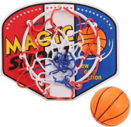 Star Toys לוח כדורסל עם טבעת, רשת וכדור קטן