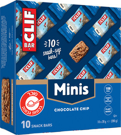 CLIF מאגדת מיני חטיף שוקולד צ'יפס 10 יחידות