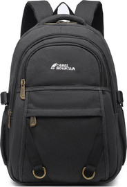Camel Mountain תיק גב The Satin Ultimate Max 28L למחשב 16 אינץ' מבד קנווס מבית כאמל מאונטין - שחור