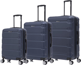 Ezzyroll סט 3 מזוודות יוקרתיות 20'/24"/28" דגם New York של המותג Ezzyroll- כחול