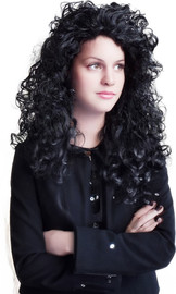 ברוריה תחפושות פאת תלתלים שחורה