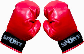 King sport זוג כפפות איגרוף אדומות ומרשימות