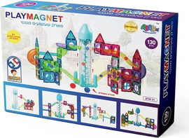 PLAYMAGNET פליימאגנט לונה פארק 130 חלקים - PLAYMAGNET
