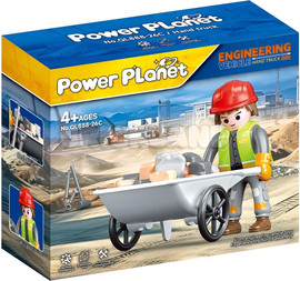 Power Planet פאוור פלאנט בנאי עם מריצה - Power Planet