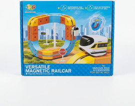 אדר ערכת מסילת רכבת מגנטית מודולרית 66 חלקים | Versatile Magnetic Railcar
