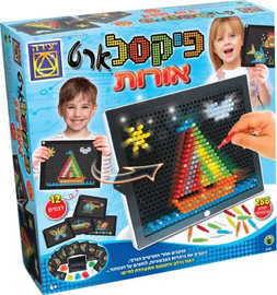 משחקי יצירה משחקי יצירה פיקסל-ארט אורות בלוח
