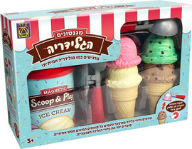 משחקי יצירה יצירה דוכן גלידה מגנטים לילדים