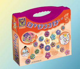 משחקי יצירה מזוודת יופי של מגנטים