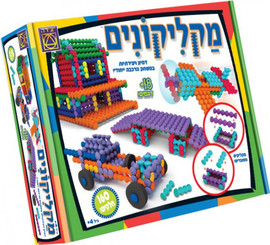 משחקי יצירה משחק קופסה - מקליקונים 160 חלקים
