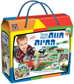 משחקי יצירה פאזל חוות החיות