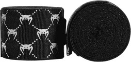 VENUM חותלות איגרוף Venum Monogram Boxing Hand Wraps – Black/White2.5M