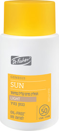 ד"ר פישר GENESIS SUN תחליב פנים קליל במיוחד גוון בהיר SPF50