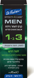 ד"ר פישר אפקטיב קר MEN קרם לאחר גילוח 3 ב-1 לעור רגיש