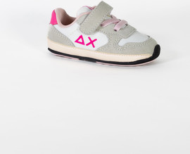 SUN68 נעלי סניקרס SUN68 GIRL ALLY SOLID NYLON NEW BORN-BIANCO