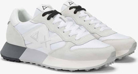 SUN68 נעלי סניקרס SUN68 JAKI 2.0 BICOLOR BIANCO\BIANCO