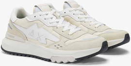 SUN68 נעלי סניקרס SUN68 NIKI 2.0 SPORT BIANCO PANNA