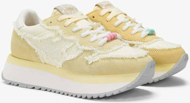 SUN68 נעלי סניקרס SUN68 BIG STARGIRL CANVAS LEMON