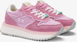 SUN68 נעלי סניקרס SUN68 BIG STARGIRL CANVAS CYCLAMEN