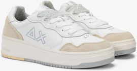 SUN68 נעלי סניקרס SUN68 BASKET LOVE LADY WHITE