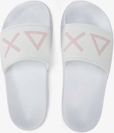 SUN68 כפכפים איטלקיות SUN68 SLIPPERS LOGO WHITE