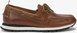SUN68 נעלי סניקרס SUN68 TOM BARCA LEATHER- BROWN