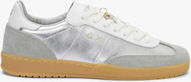 SUN68 נעלי סניקרס SUN68 CALIFORNIA LEATHER- SILVER