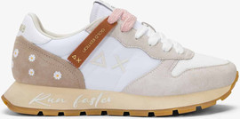 SUN68 נעלי סניקרס SUN68 ALLY VINTAGE SNEAKER- OFF WHITE