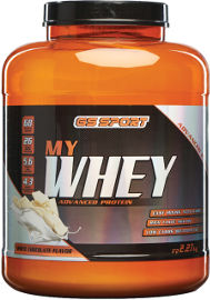 G.S ספורט MY WHEY אבקת חלבון מתקדם בטעם שוקולד לבן