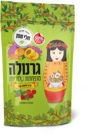 חלי ממן גרנולה מופחתת קלוריות ללא תוספת סוכר