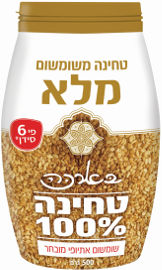 בארכה טחינה 100% משומשום מלא פי 6 סידן