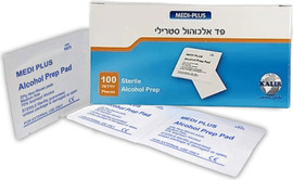 Medi-Plus פדי אלכוהול סטריליים 100 יח Sterile alcohol pad