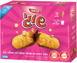 תלמה שוגי חטיף דגנים עם שוקולד לבן וקרם שוקולד