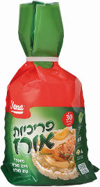 מנה פריכיות אורז עם מלח