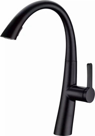 Aquila ברז מטבח נשלף WAVE שחור AQUILA PREMIUM