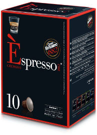 ESPRESSO 1882 קפסולות תואמות נספרסו אדום CREMESO