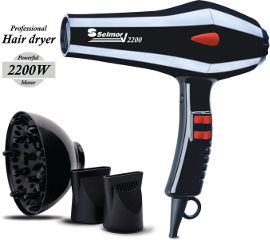 Selmor מיבש שיער מקצועי W2200 עם דיפיוזר ושתי פיות מבית סלמור Selmor דגם 802