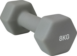Energym משקולת יד ציפוי ניאופרן 8 קילו צבע אפור (1 יח')