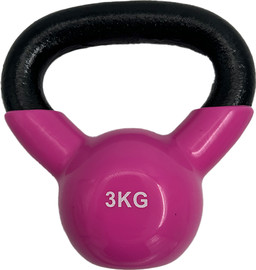 Energym משקולת קטלבל 3 קילו צבע ורוד
